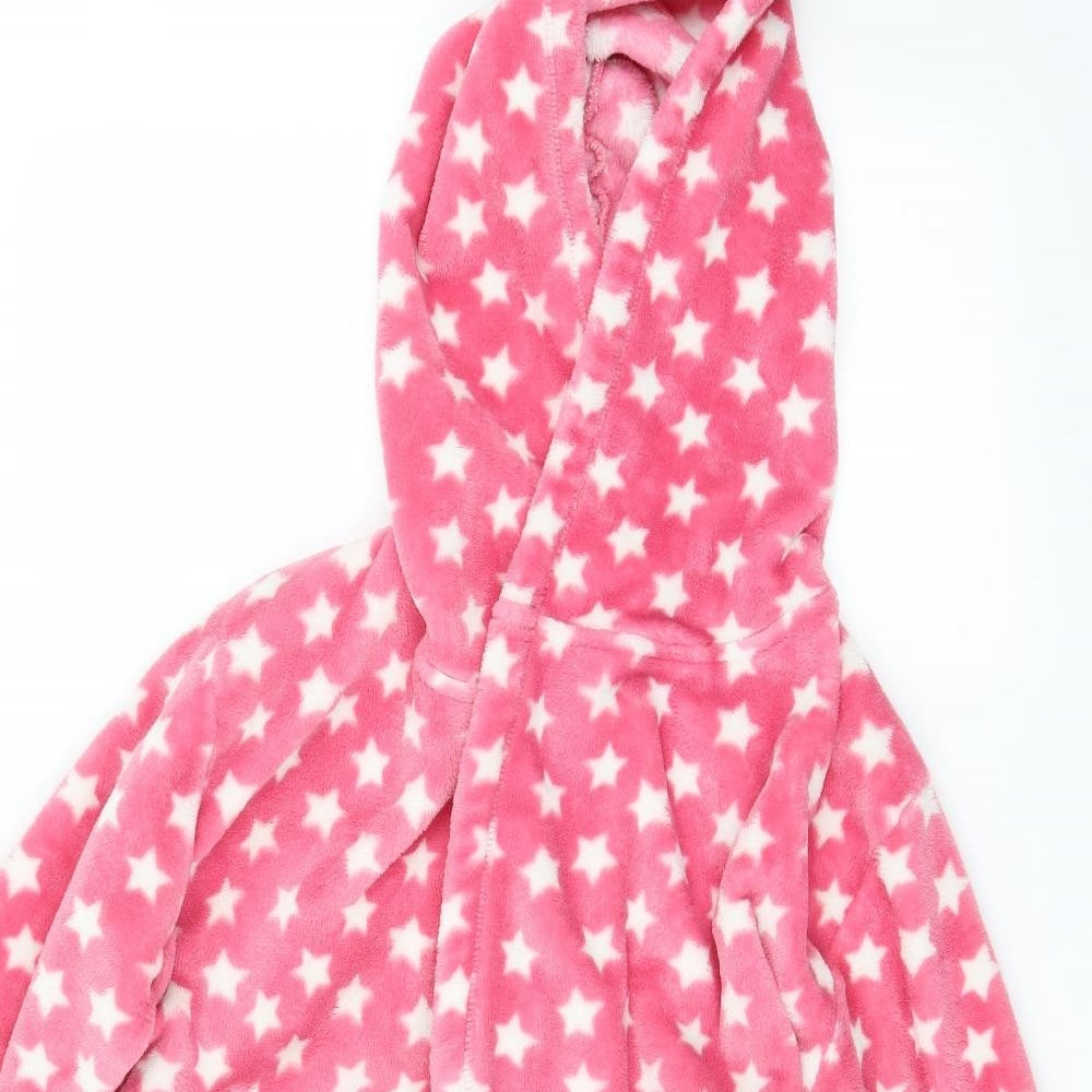 George Womens Pink Solid  Babydoll Robe Size S  - Stars