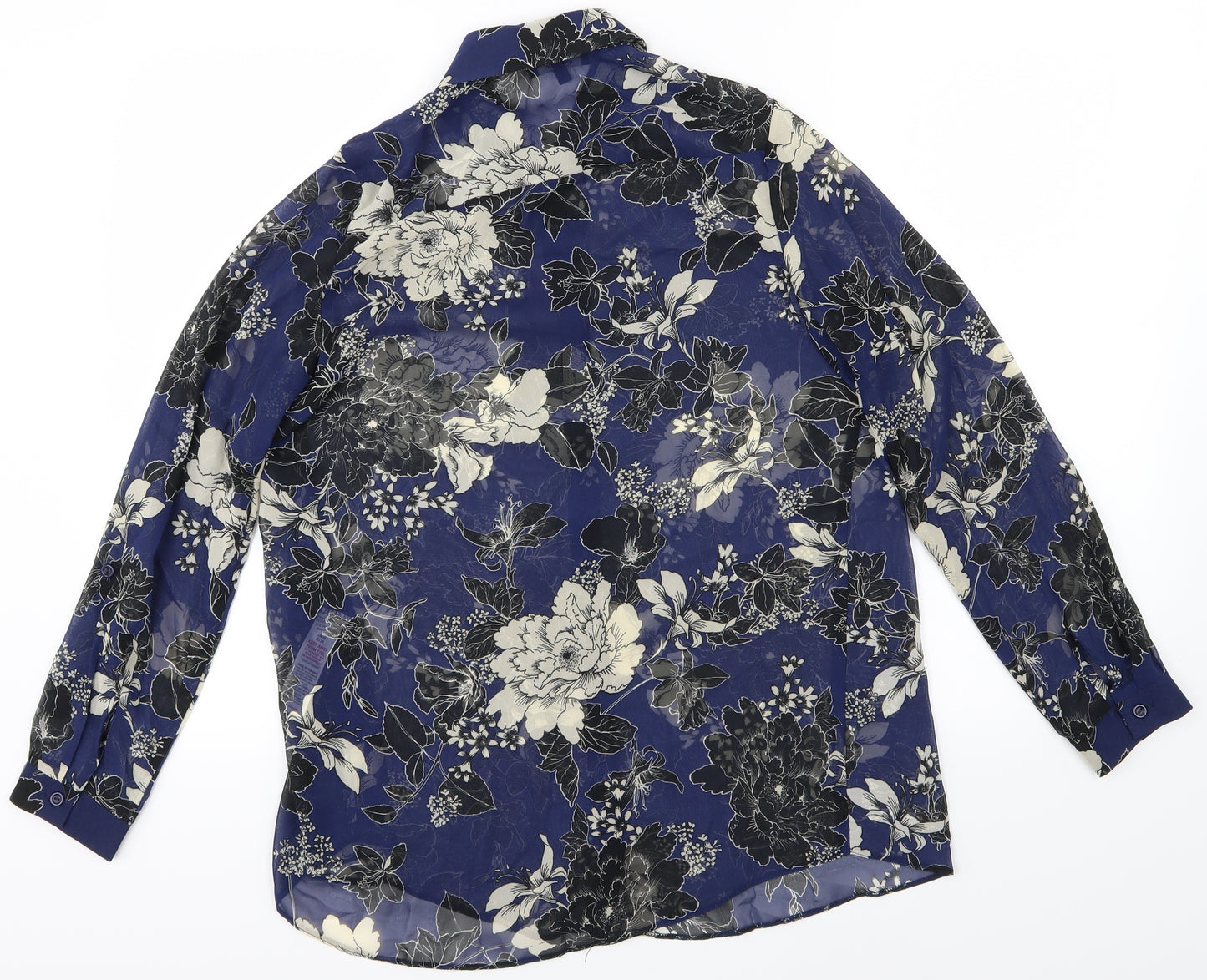 New Look Maternity Womens Beige Floral  Basic Button-Up Size 10