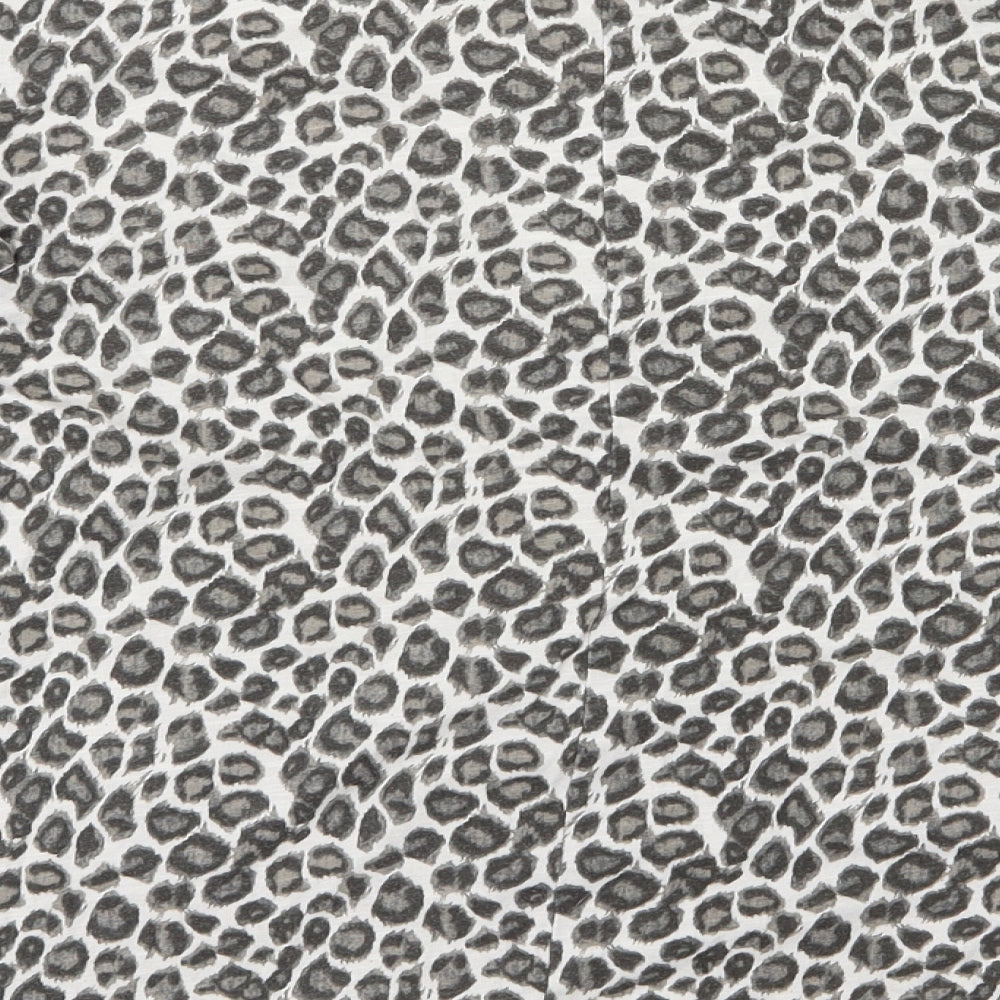 NEXT Womens Grey Animal Print  Basic T-Shirt Size 18