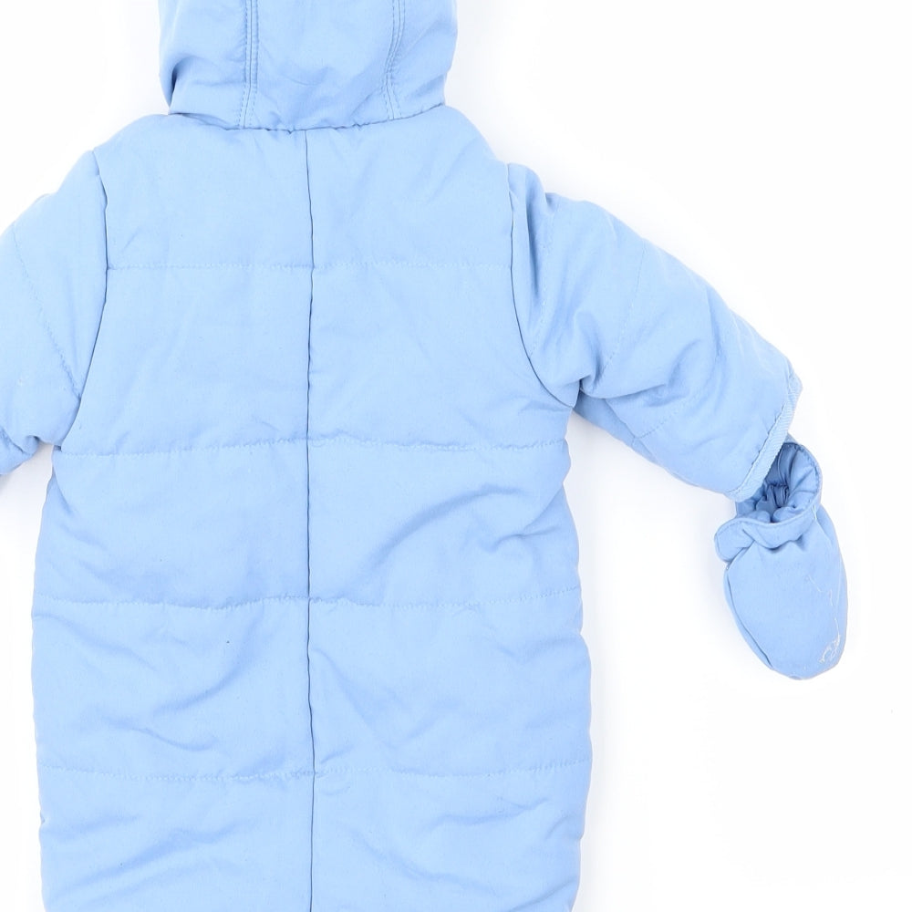 BHS Boys Blue   Babygrow One-Piece Size Newborn
