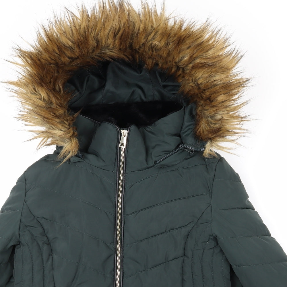 F&F Womens Green   Rain Coat Coat Size 10