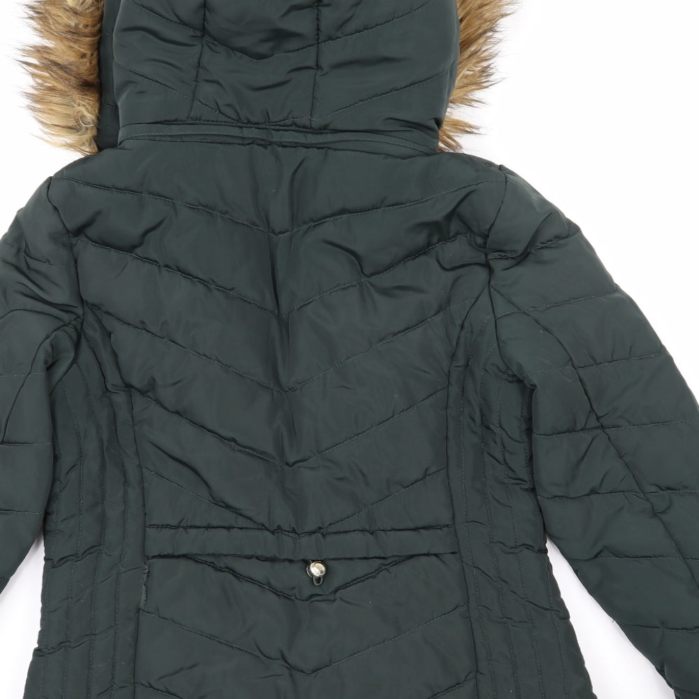 F&F Womens Green   Rain Coat Coat Size 10