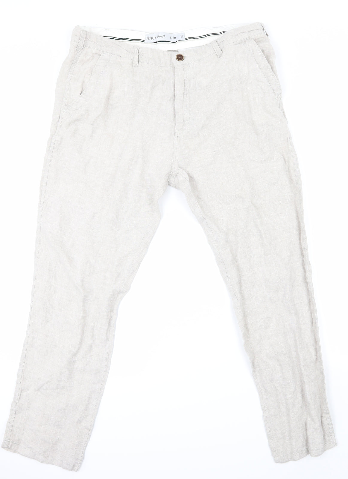 Denim co Mens White   Cargo Trousers Size L L30 in
