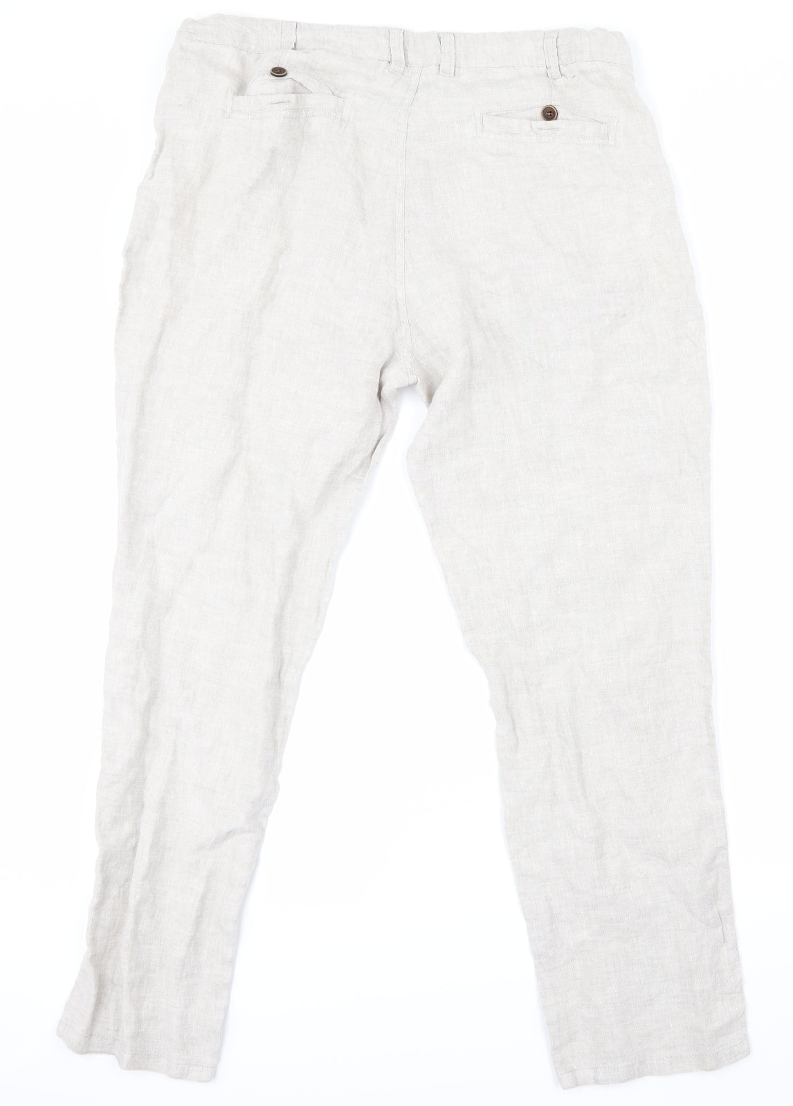 Denim co Mens White   Cargo Trousers Size L L30 in