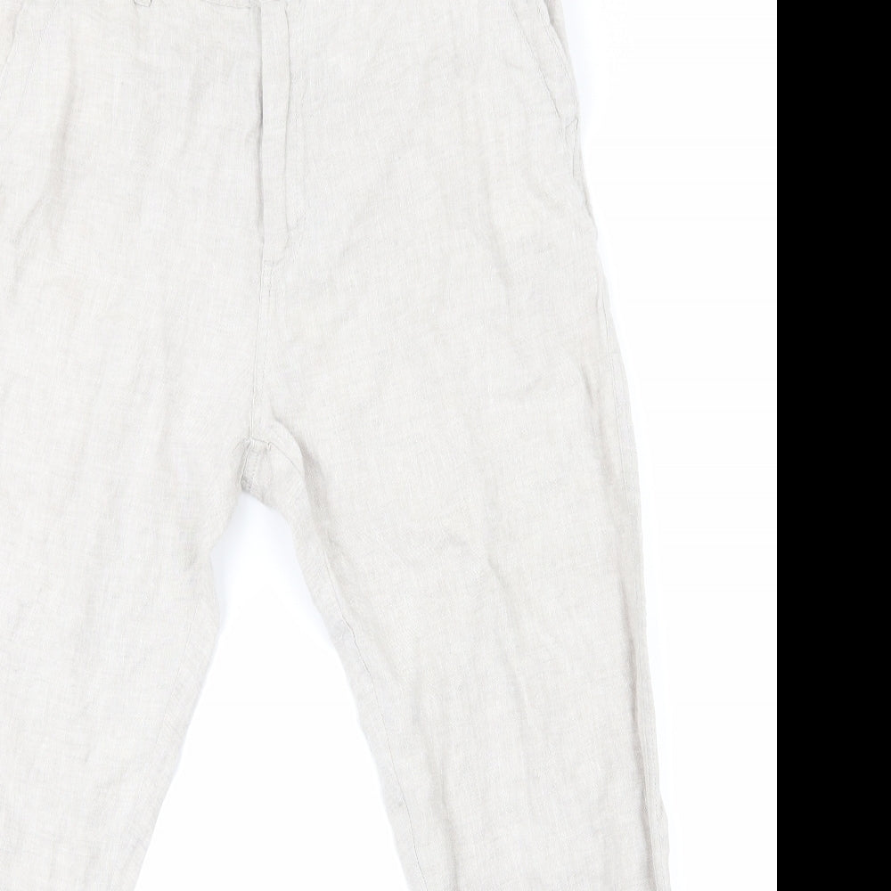 Denim co Mens White   Cargo Trousers Size L L30 in