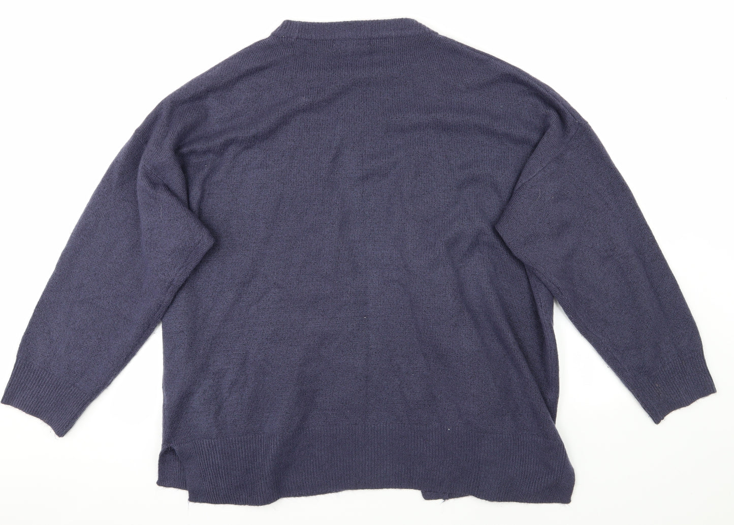 Nutmeg Womens Blue   Cardigan Jumper Size 22