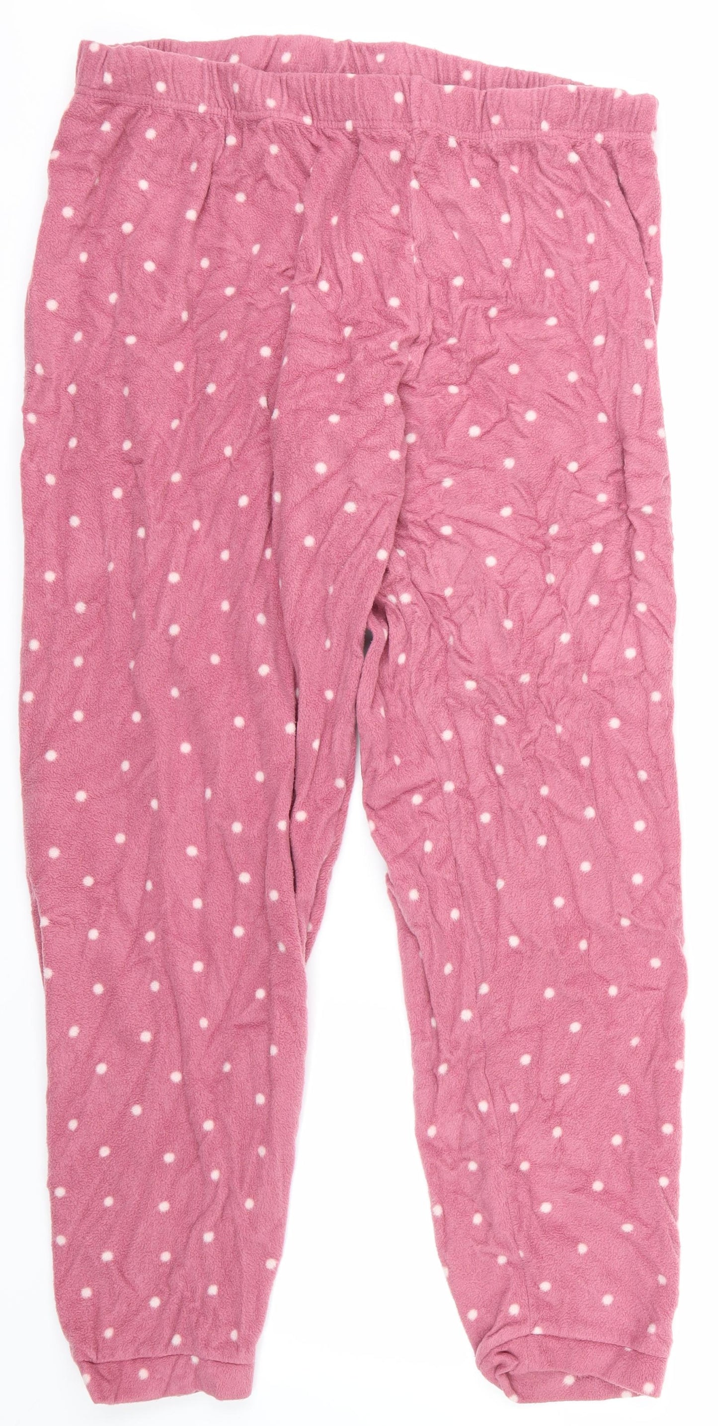 Love to Lounge Womens Pink Polka Dot  Babydoll Lounge Pants Size 18