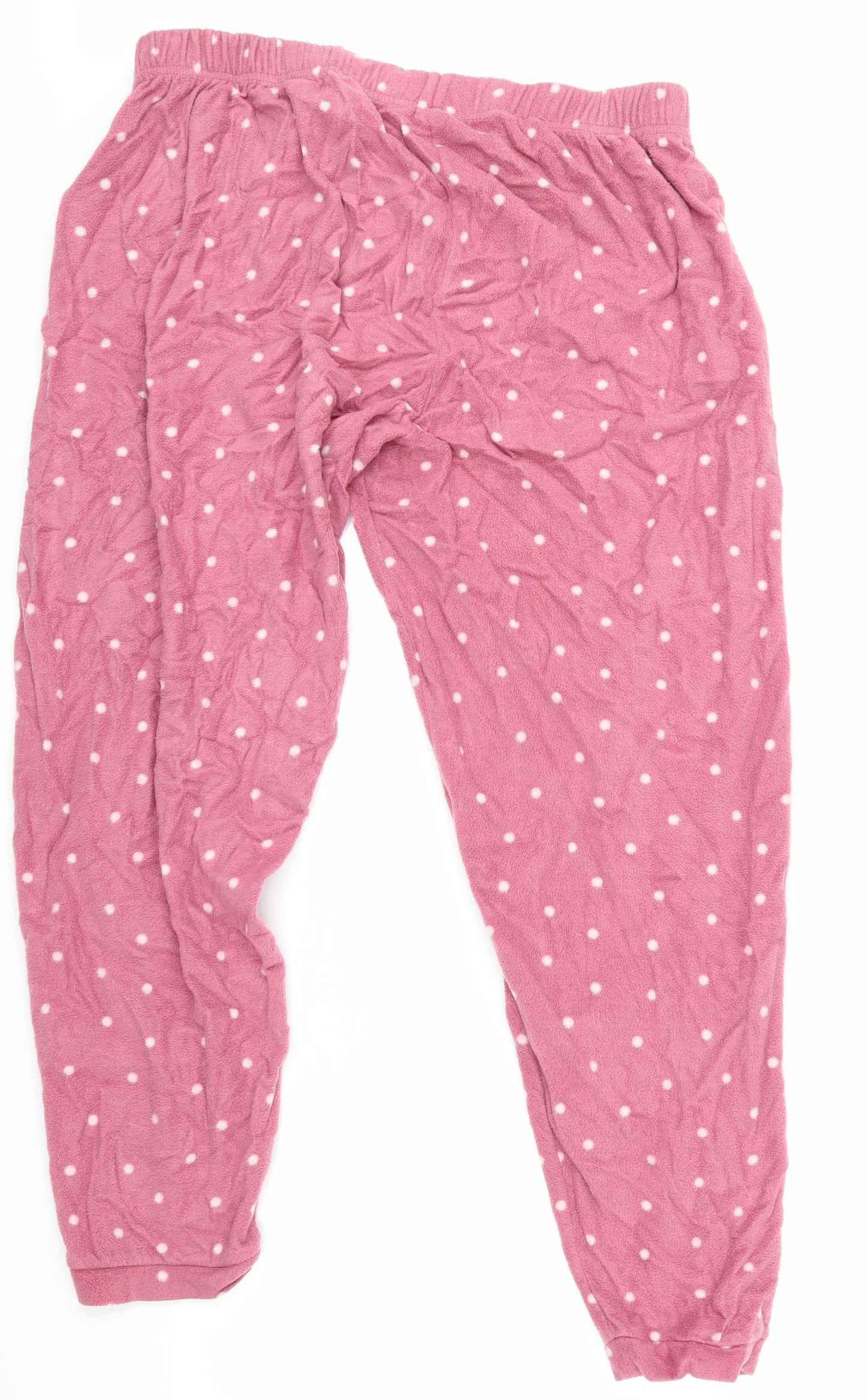 Love to Lounge Womens Pink Polka Dot  Babydoll Lounge Pants Size 18