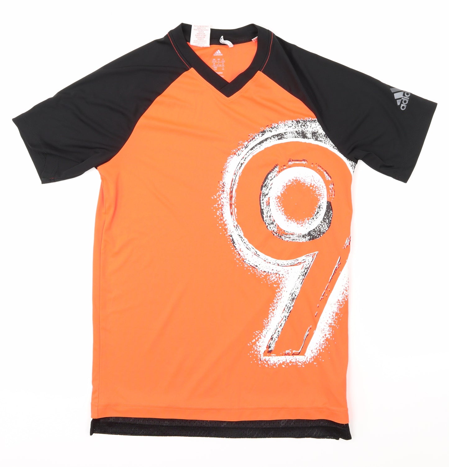 Addidas Boys Orange   Basic T-Shirt Size 13-14 Years  - Nine