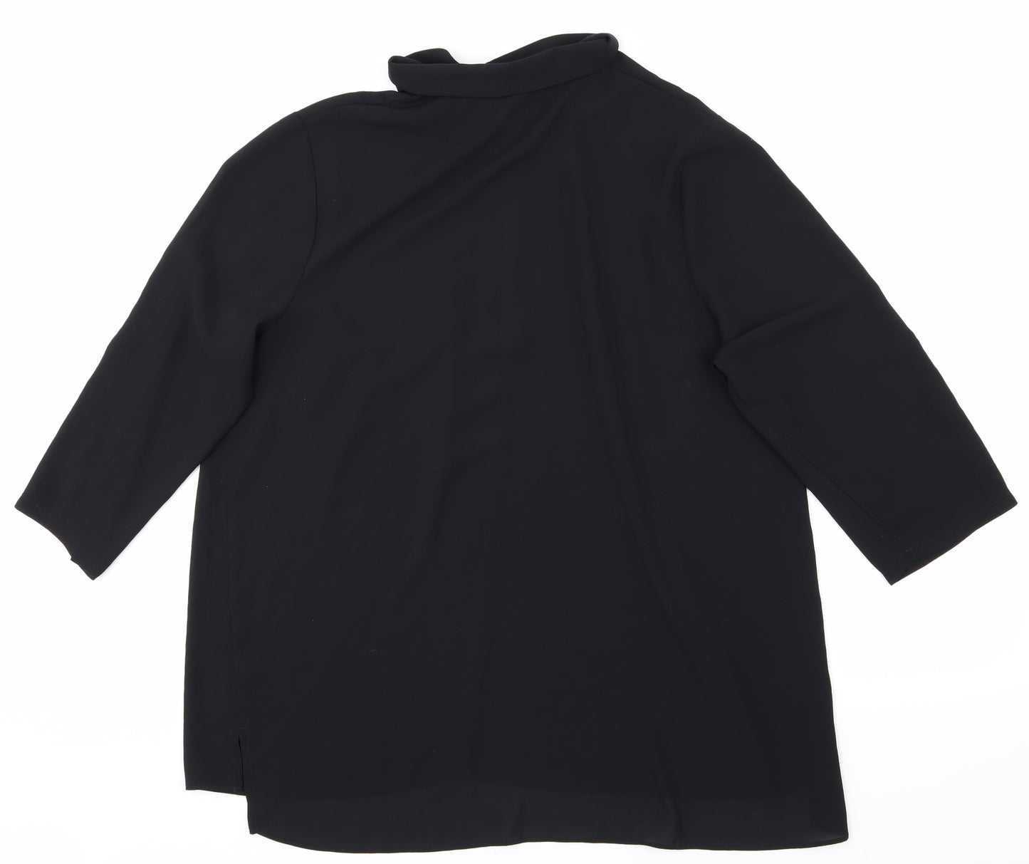 Papaya Womens Black   Basic Blouse Size 18