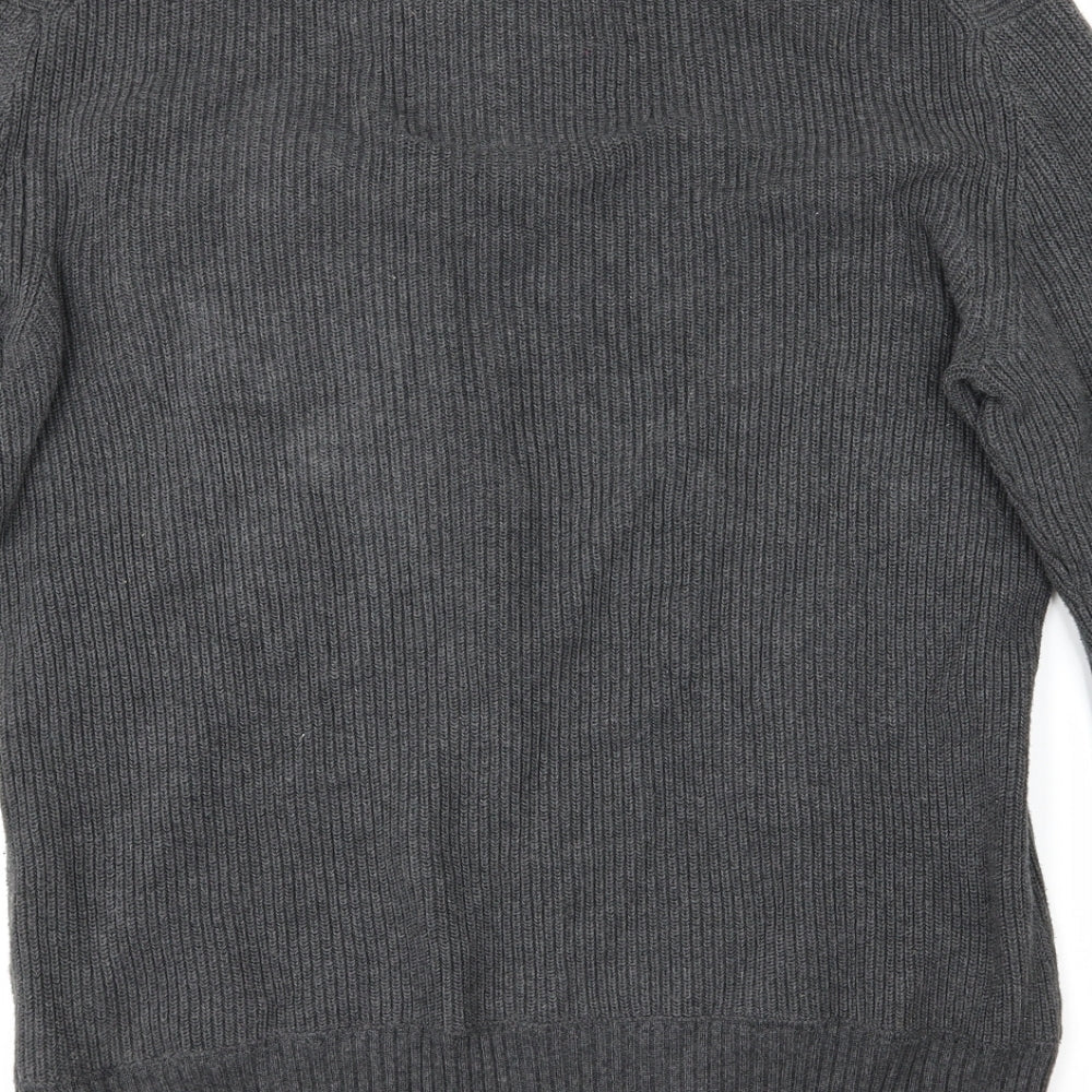 Crosshatch Mens Grey   Pullover Jumper Size XL  - pocket on front