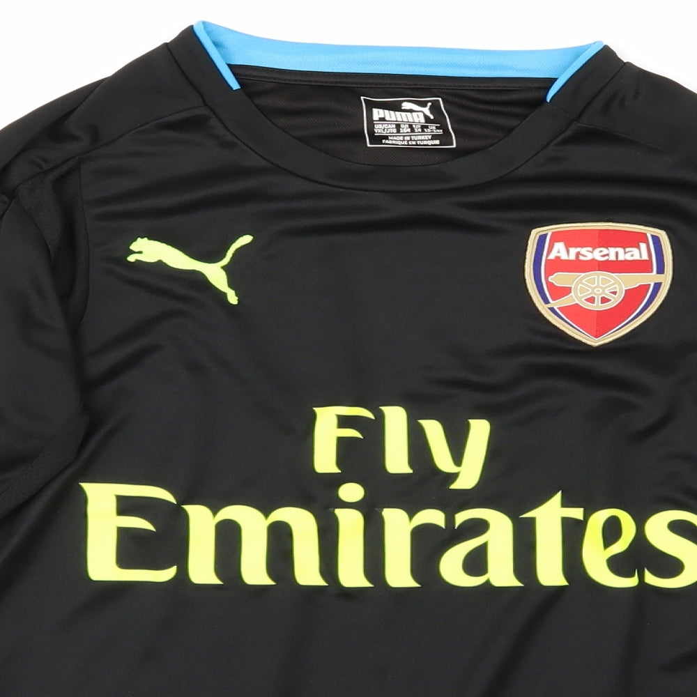 PUMA Boys Black   Basic T-Shirt Size 13-14 Years  - Fly Emirates