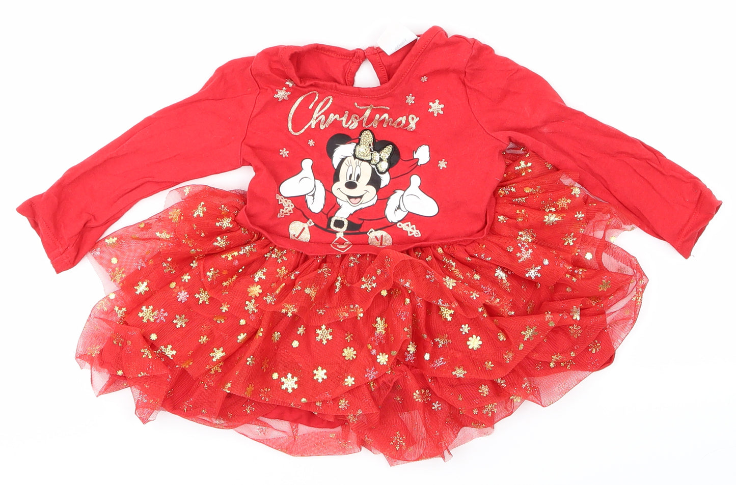Disney Baby Girls Red   A-Line  Size 3-4 Years