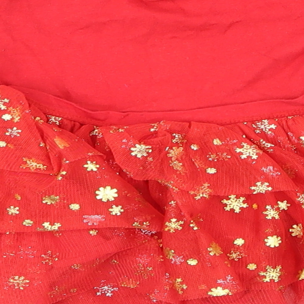 Disney Baby Girls Red   A-Line  Size 3-4 Years