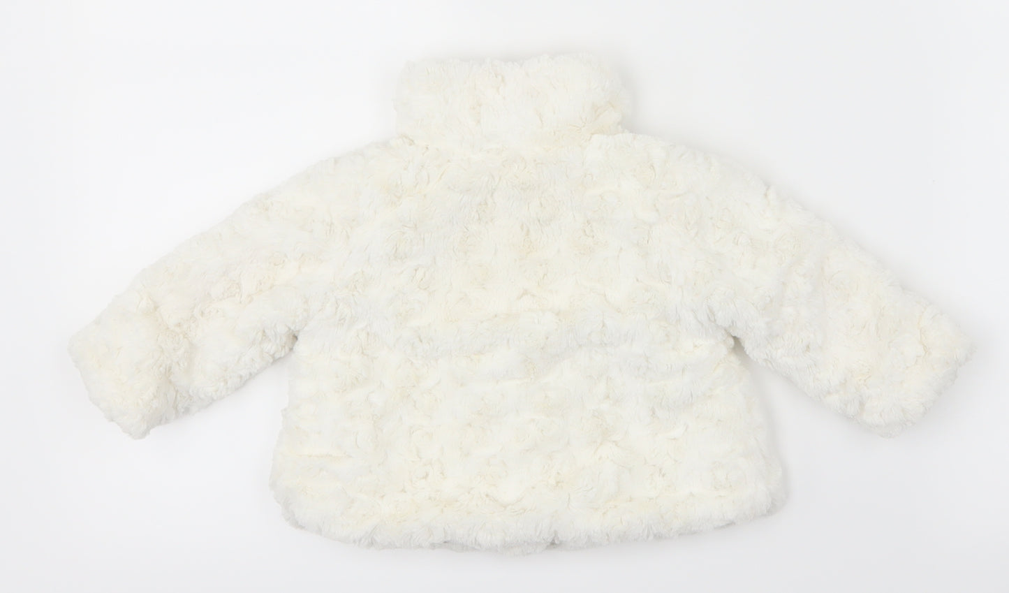 Young Dimension Girls White   Basic Coat Coat Size 3-6 Months