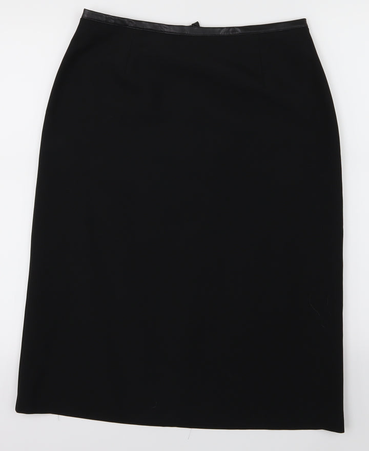 Award Womens Black A-Line Skirt Size 40