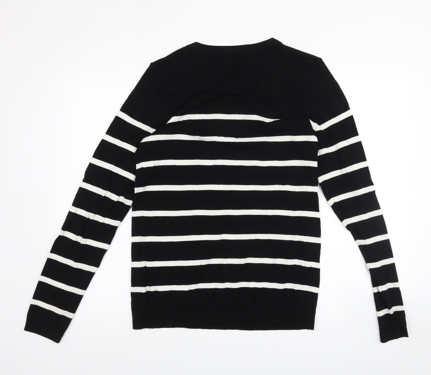 Dorothy Perkins Womens Black Striped  Pullover Jumper Size 12