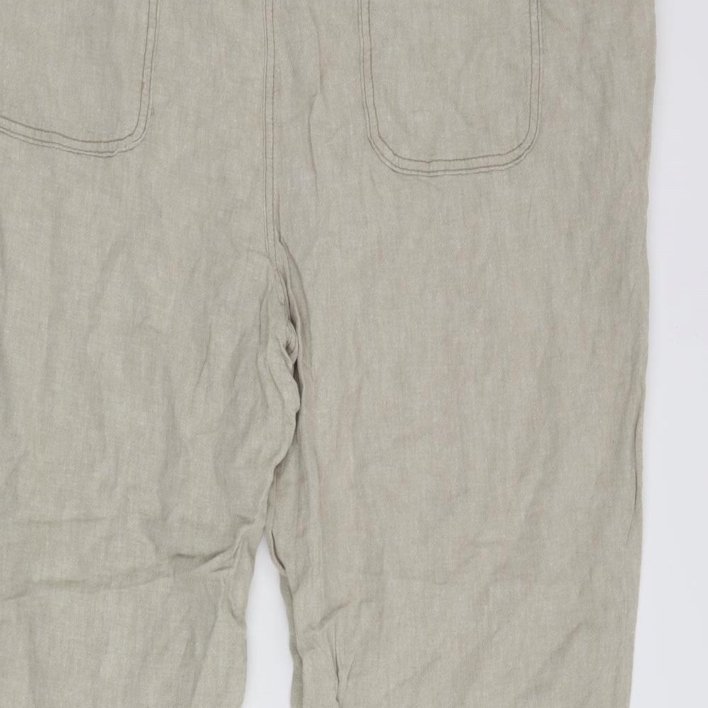 George Womens Beige   Cropped Trousers Size 24 L25 in
