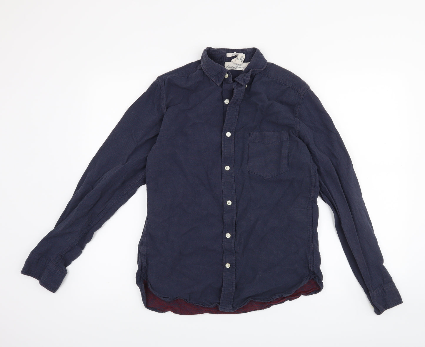 H&M Mens Blue    Button-Up Size S