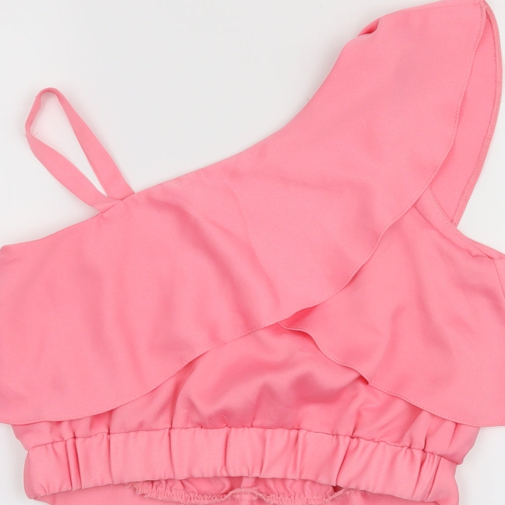 River Island Girls Pink   Basic Blouse Size 11 Years