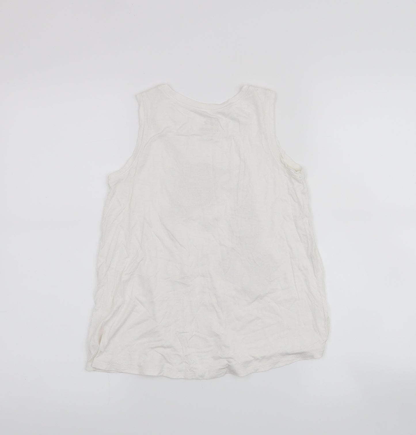 Justice Girls White   Basic Tank Size 10 Years
