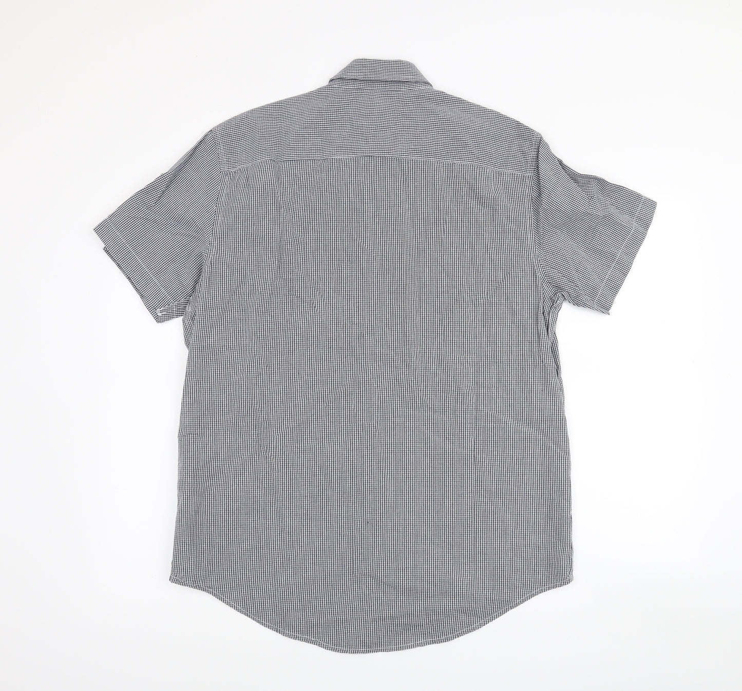 Cedar Wood State Mens Blue Check   Button-Up Size M