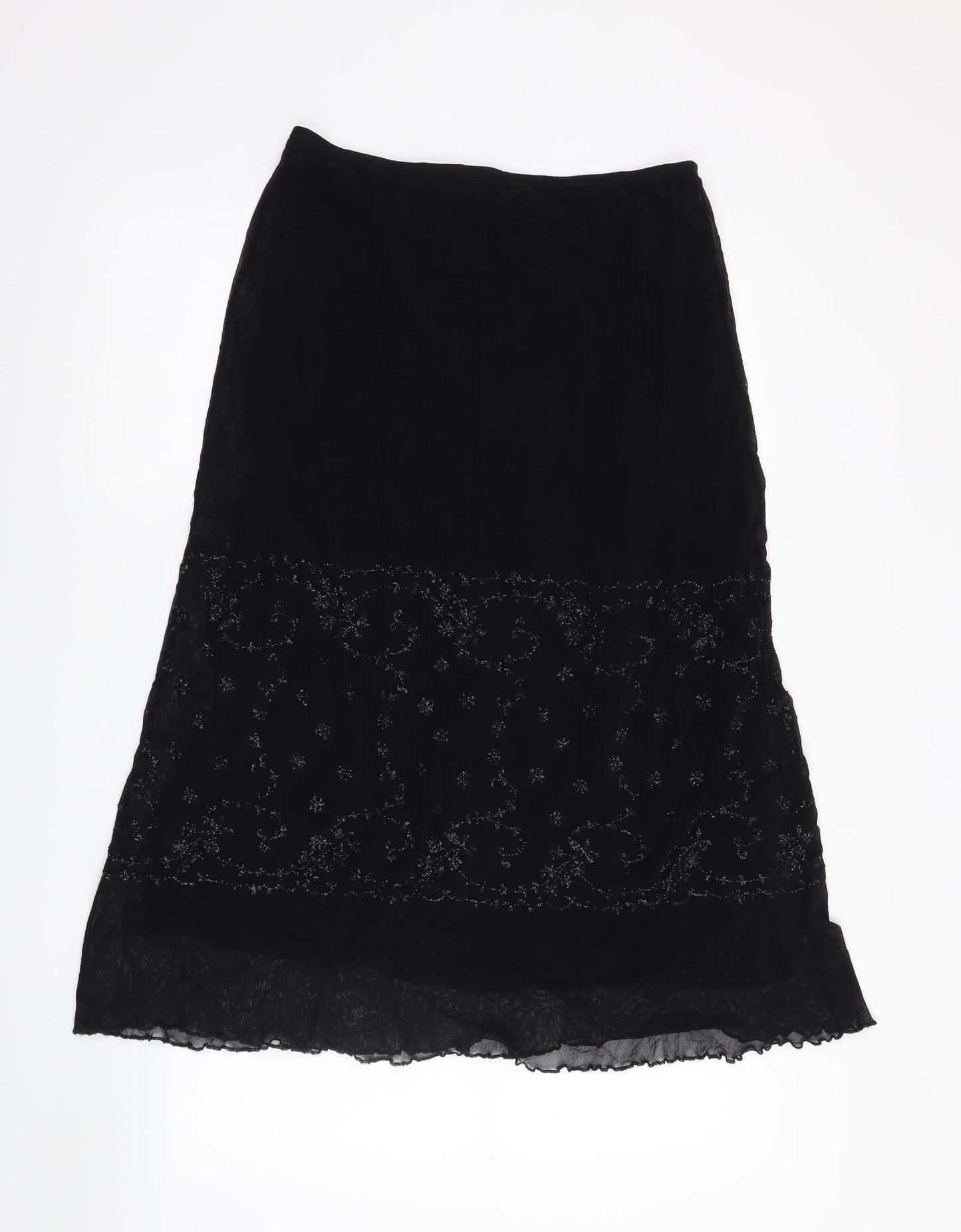 Per Una Womens Black   A-Line Skirt Size 14