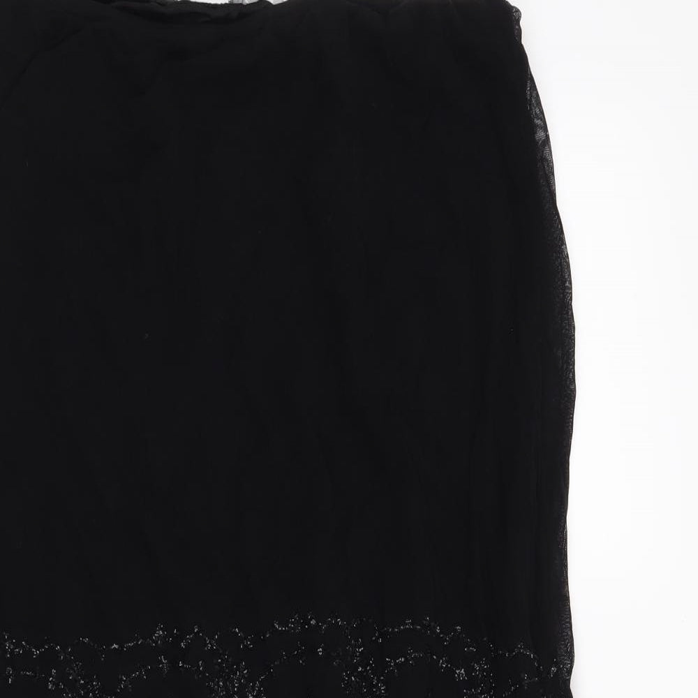 Per Una Womens Black   A-Line Skirt Size 14