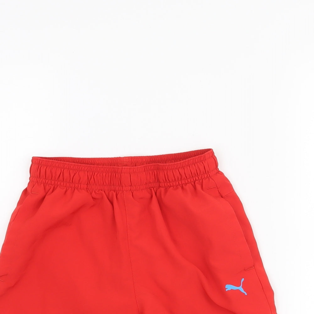 PUMA Boys Red   Sweat Shorts Size 10 Years