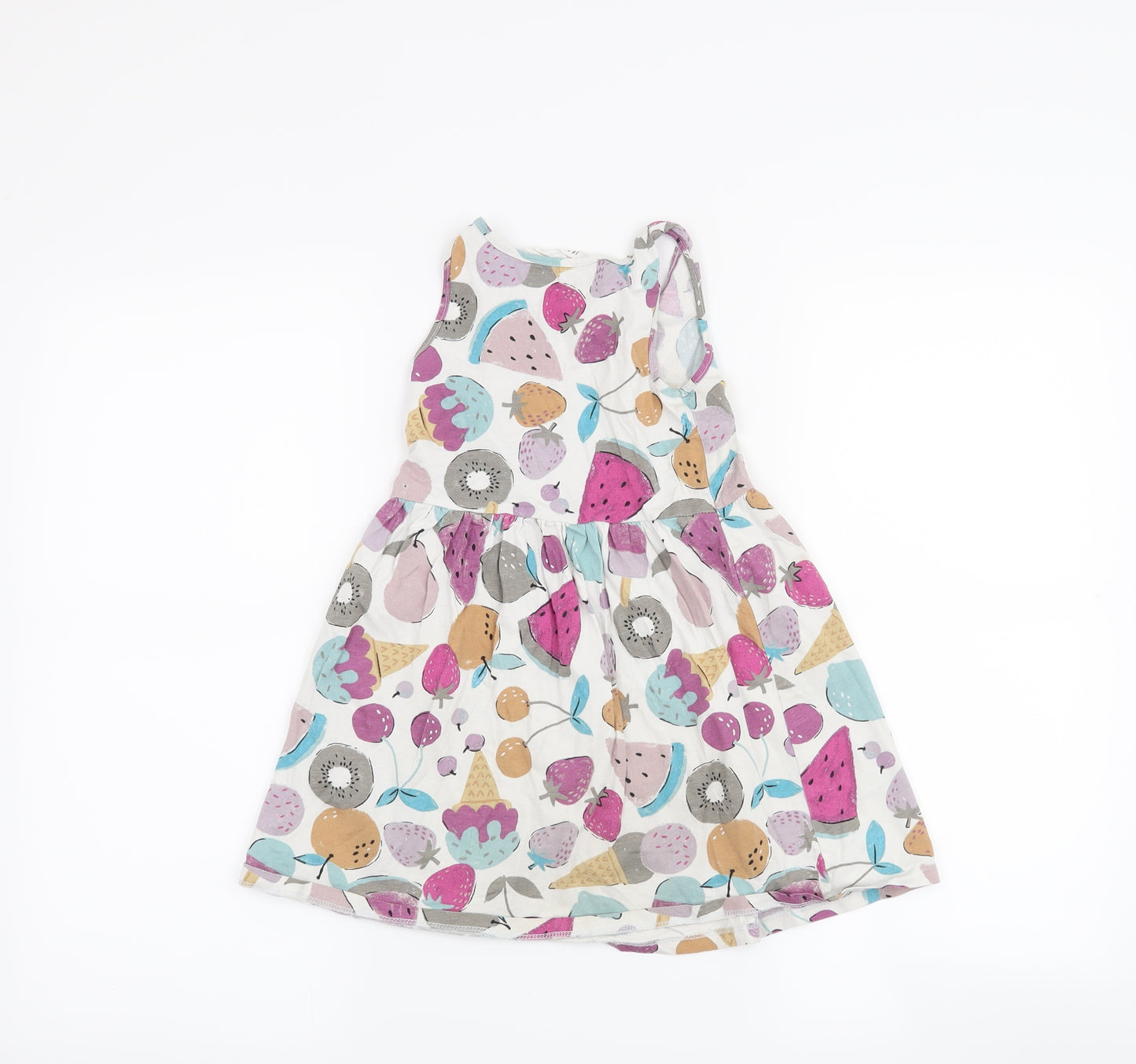 H&M Girls White   A-Line  Size 5-6 Years