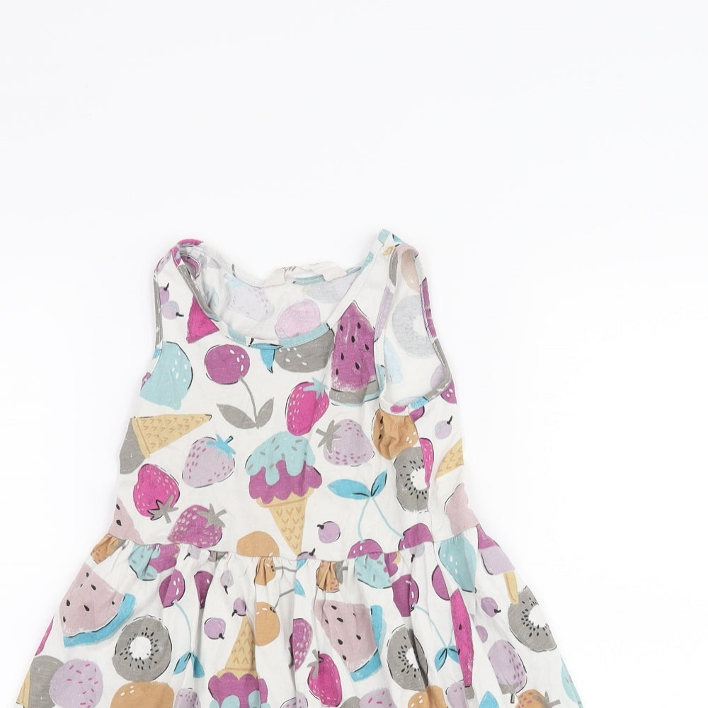 H&M Girls White   A-Line  Size 5-6 Years