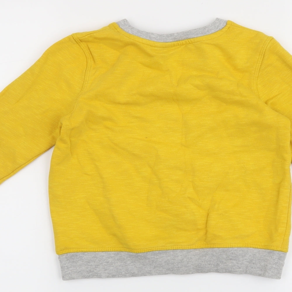 George Boys Yellow   Pullover Jumper Size 4-5 Years