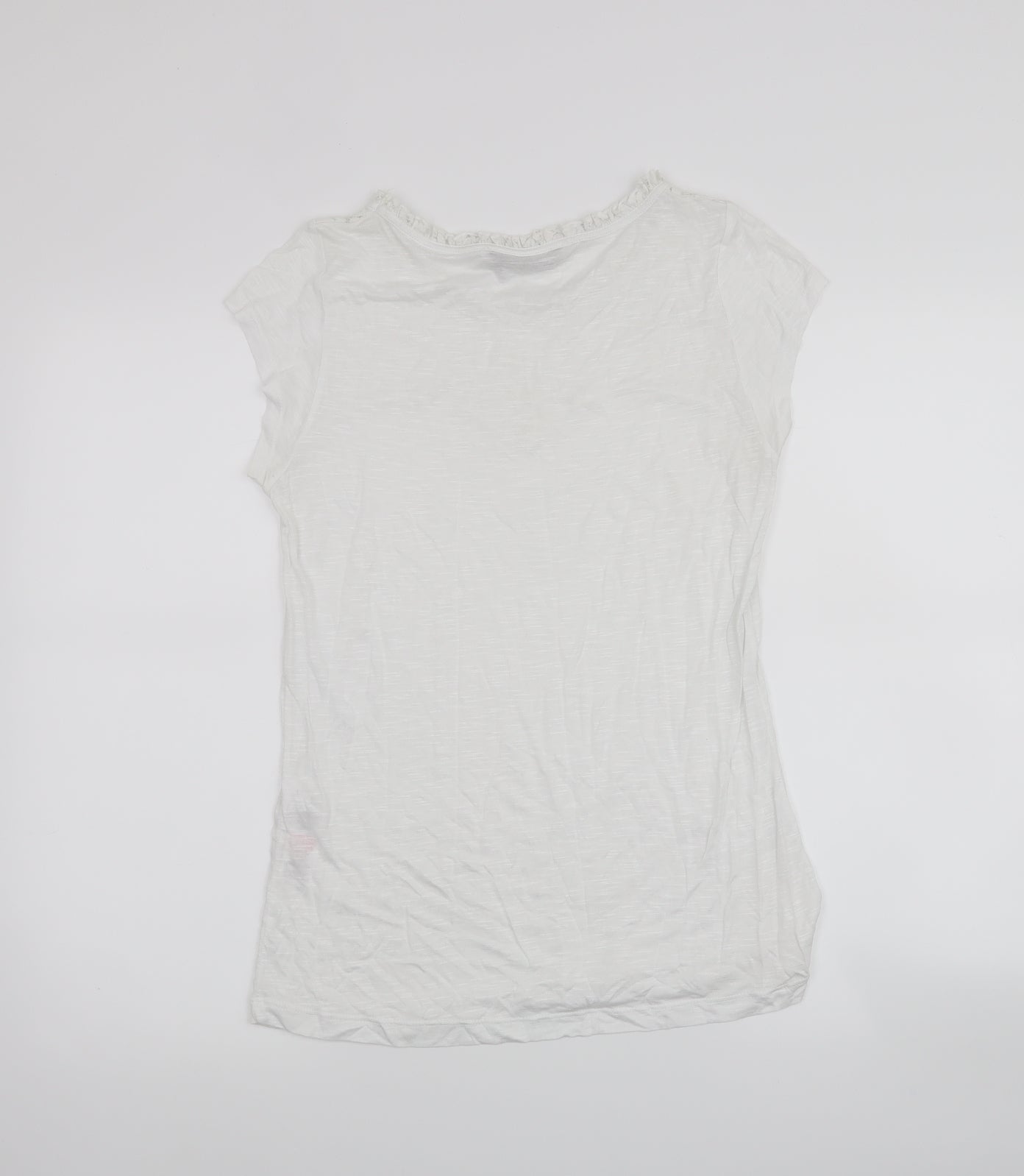 Dorothy Perkins Womens White   Basic T-Shirt Size 10