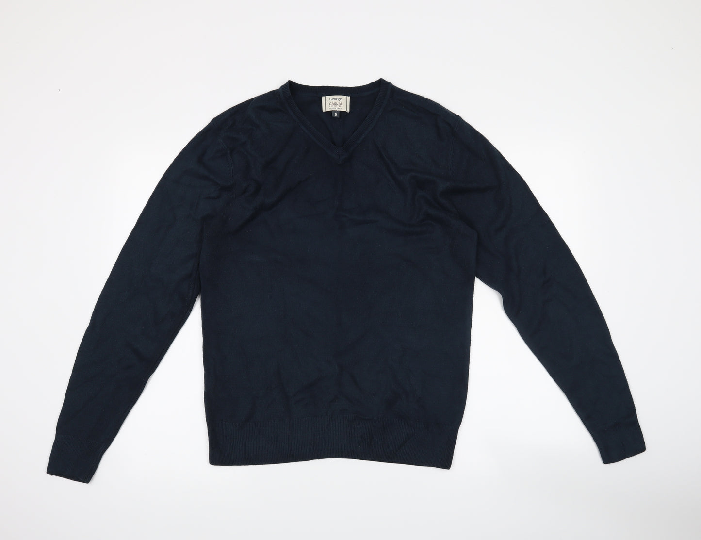 George Mens Blue   Pullover Jumper Size S