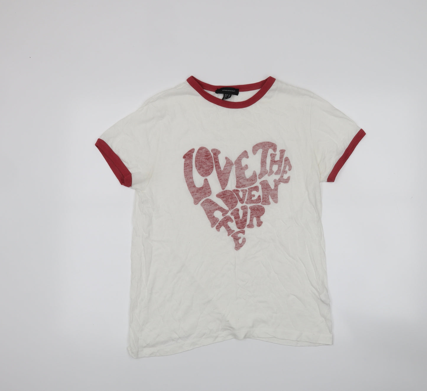 Atmosphere Womens White   Basic T-Shirt Size 14