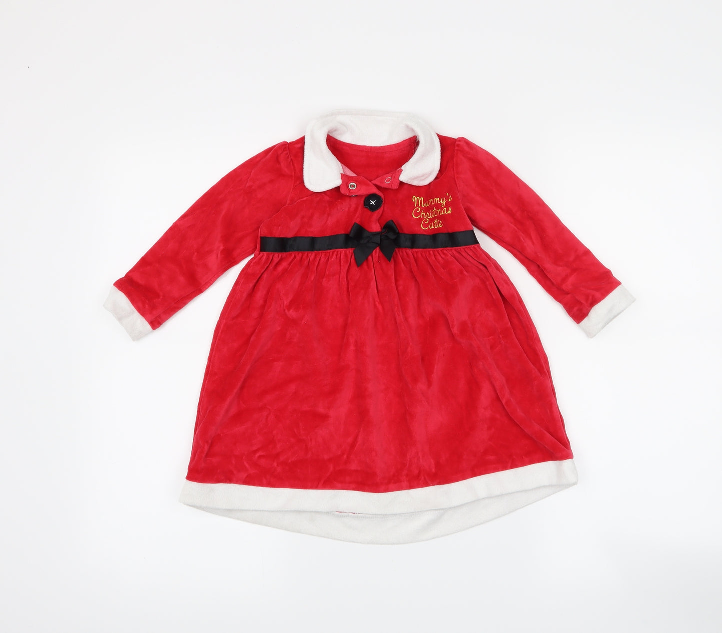 George Girls Red   A-Line  Size 18-24 Months