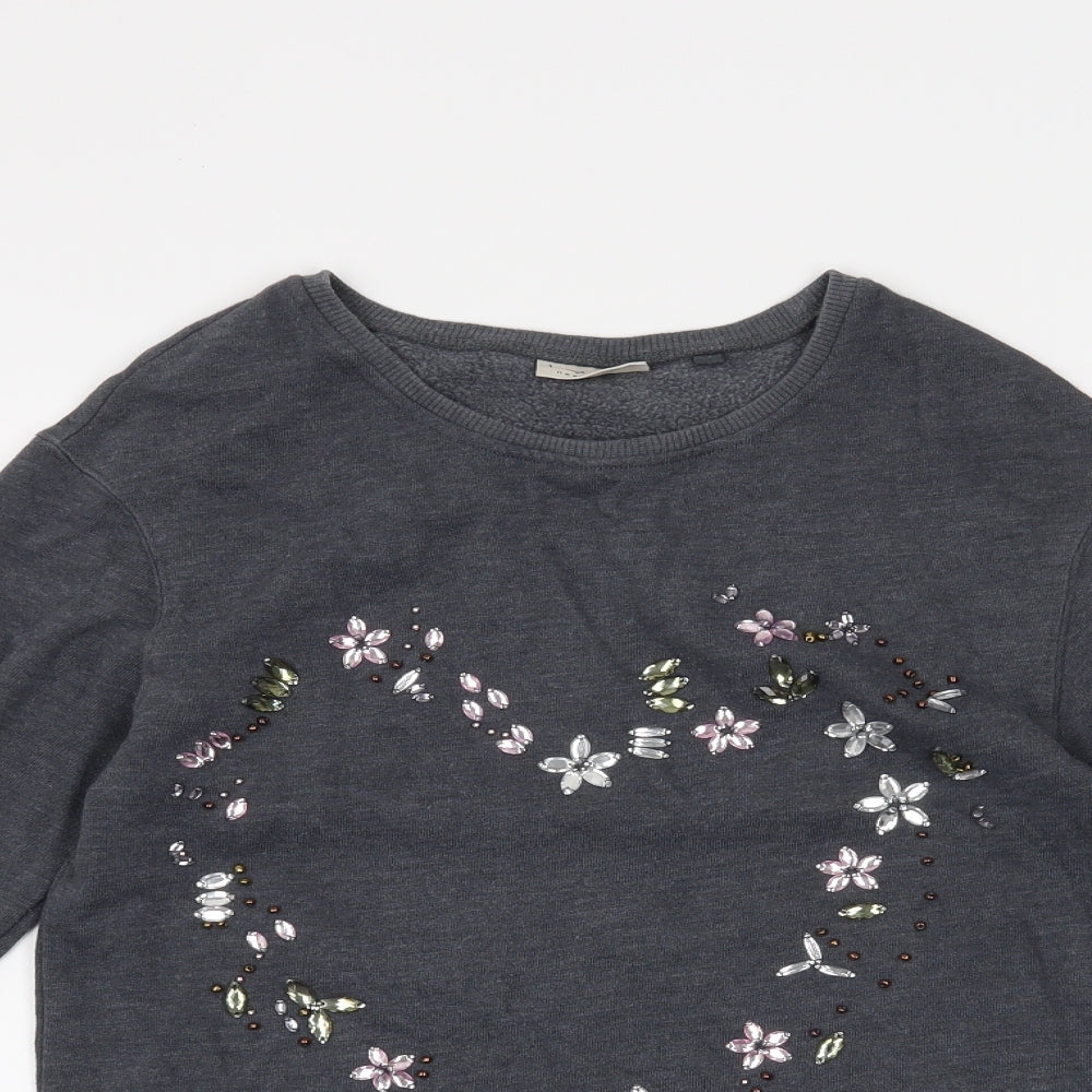 NEXT Girls Grey   Pullover Jumper Size 10 Years