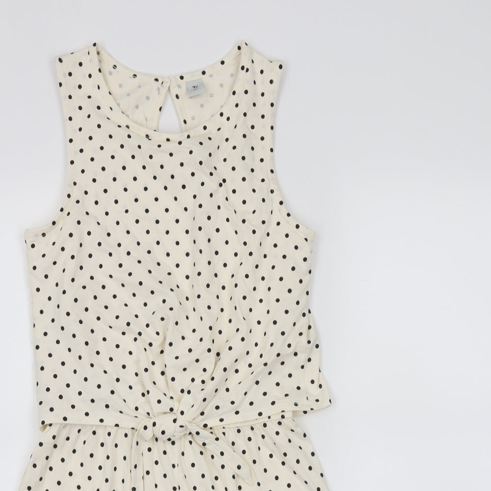 TU Girls White   Romper One-Piece Size 12 Years