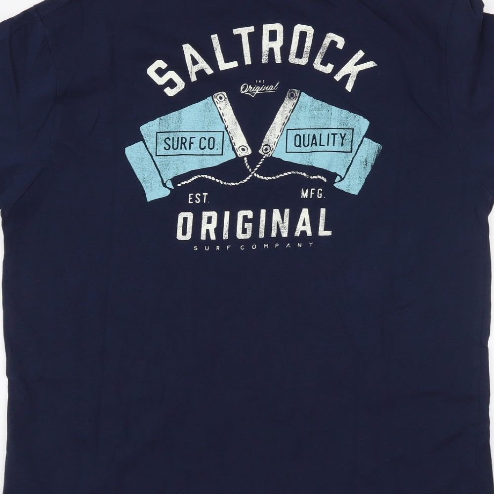 Saltrock Mens Blue    T-Shirt Size L