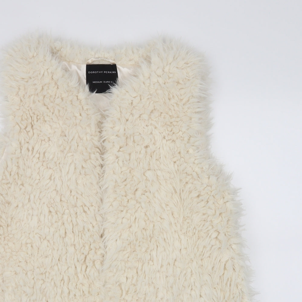 Dorothy Perkins Womens White   Jacket Waistcoat Size M