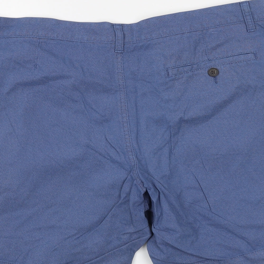 M&S Mens Blue   Chino Shorts Size 36 in