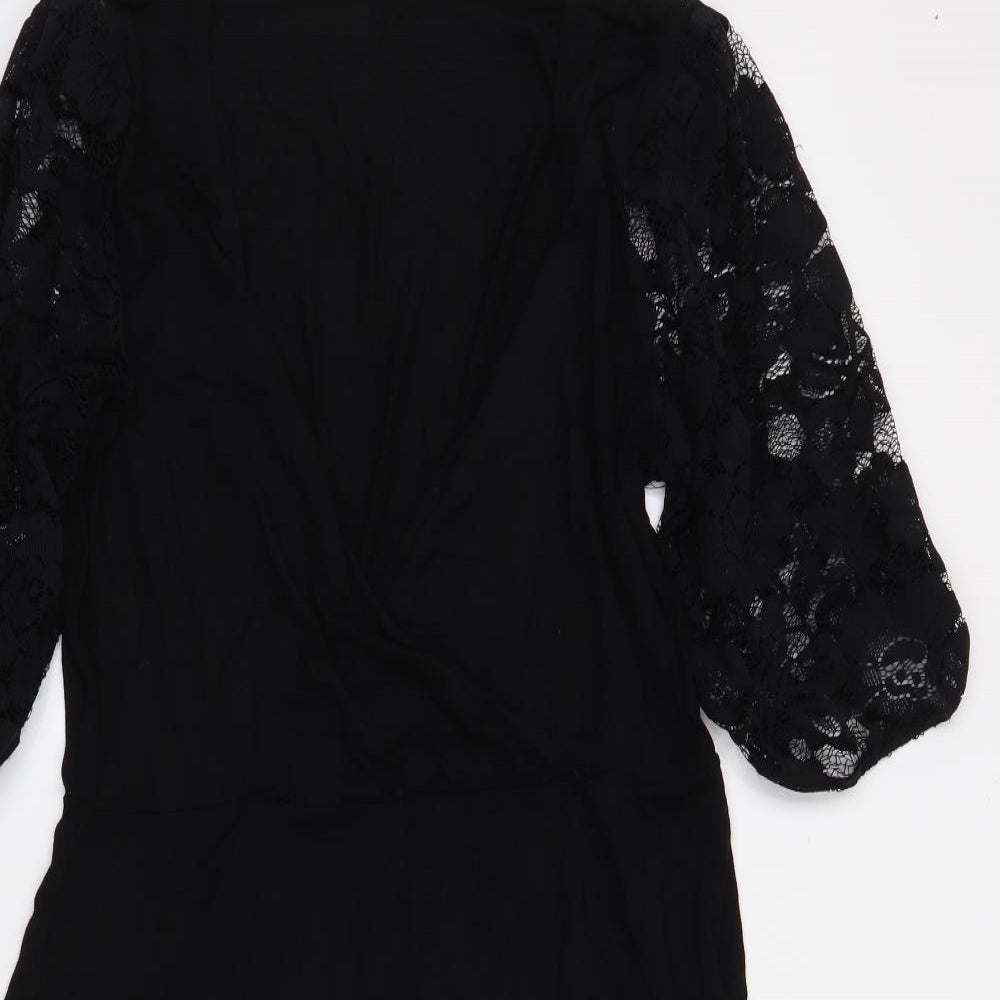 Lipsy Womens Black   A-Line  Size 14