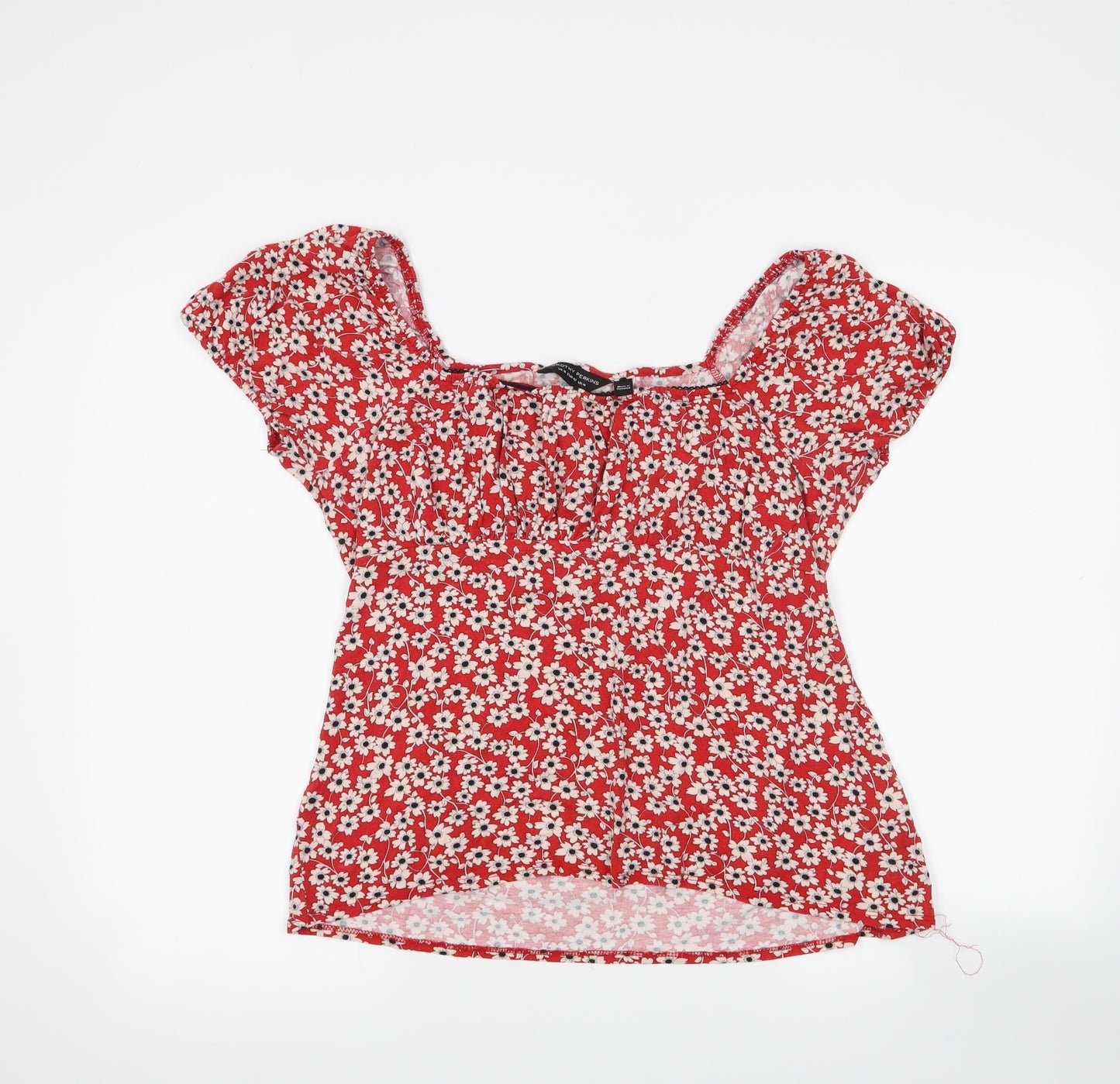 Dorothy Perkins Womens Red Floral  Basic Blouse Size 14