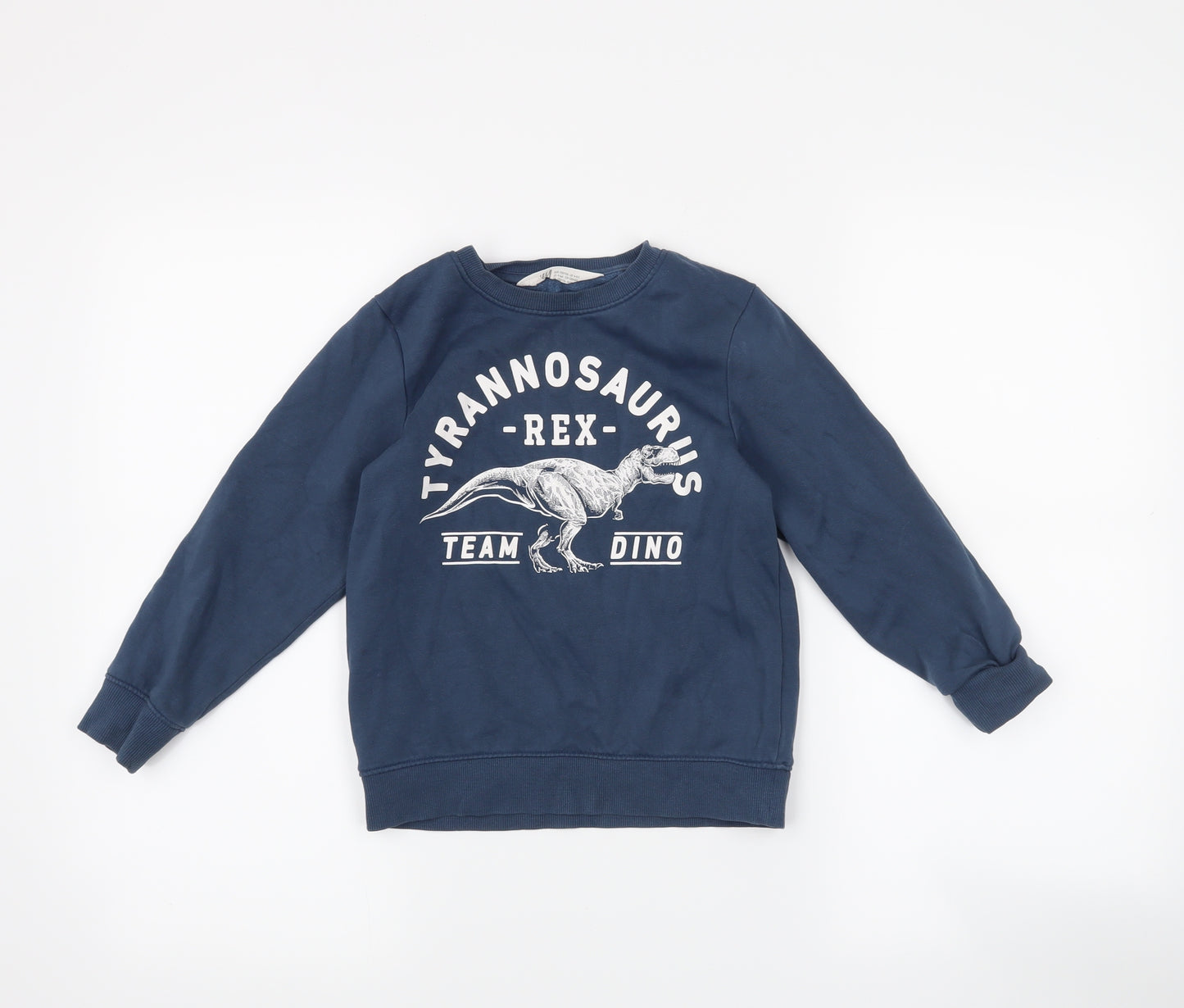 H&M Boys Blue   Pullover Jumper Size 5-6 Years