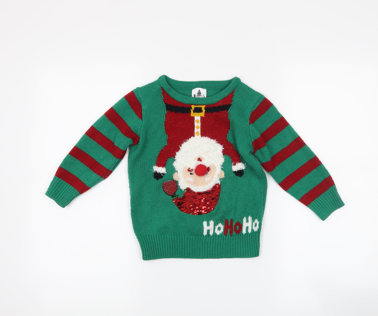 George Boys Green   Pullover Jumper Size 2-3 Years