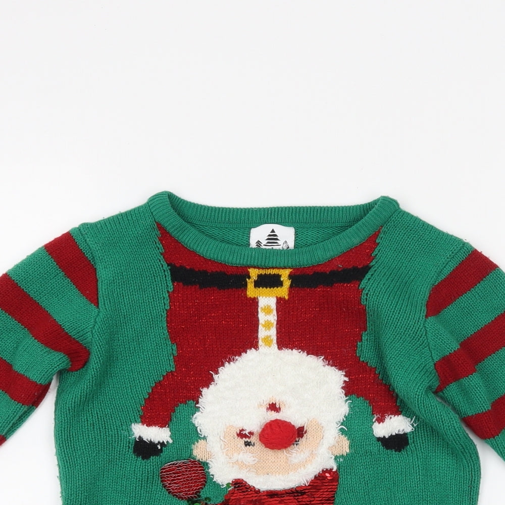 George Boys Green   Pullover Jumper Size 2-3 Years