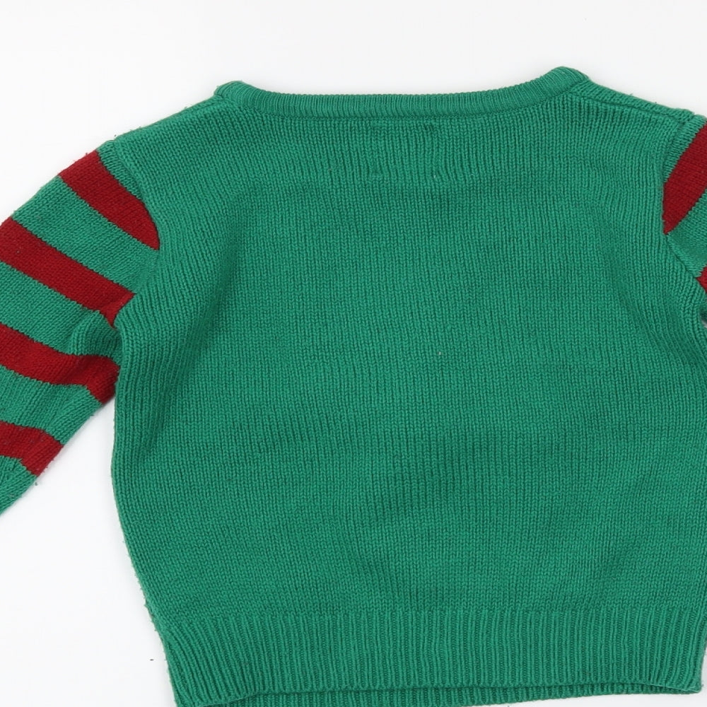 George Boys Green   Pullover Jumper Size 2-3 Years