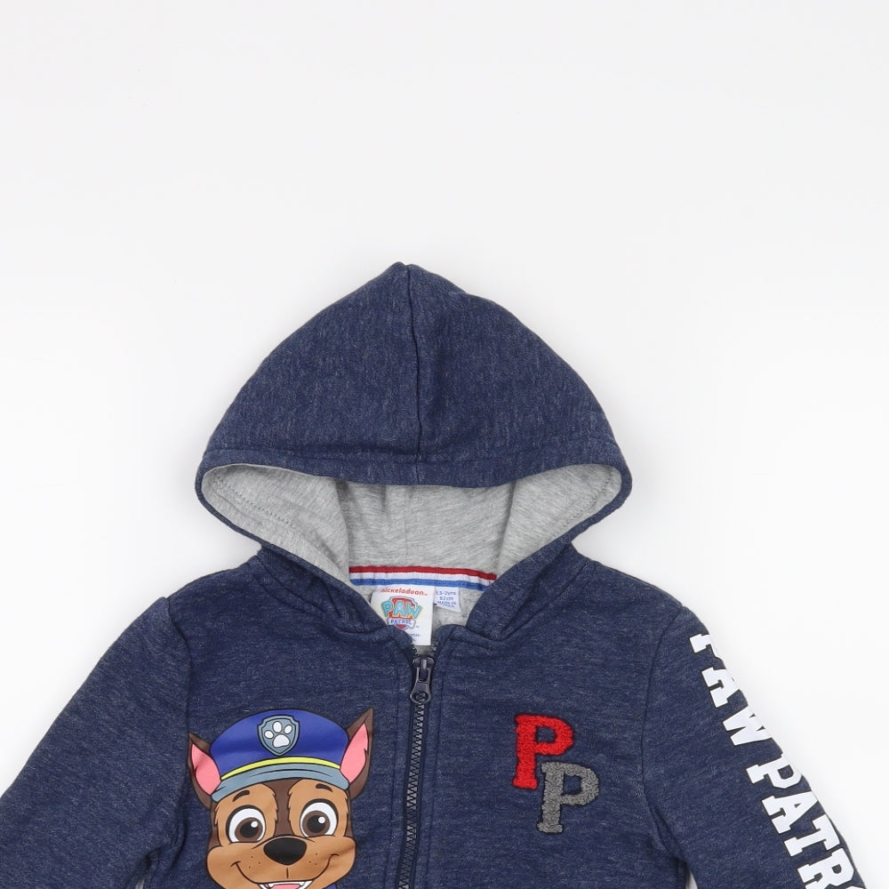 Primark Boys Blue   Full Zip Jumper Size 18-24 Months