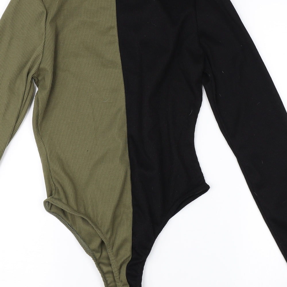 Pink Vanilla Womens Green   Basic T-Shirt Size 10  - bodysuit