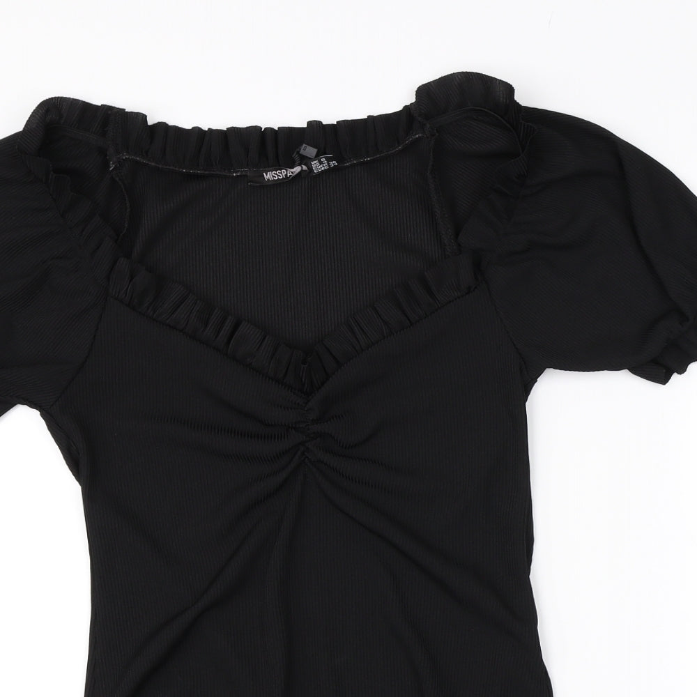 miss pap Womens Black   Basic T-Shirt Size 8  - bodysuit